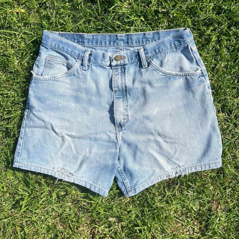 Vintage Y2K Wrangler Jean Shorts 36 Relaxed Fit